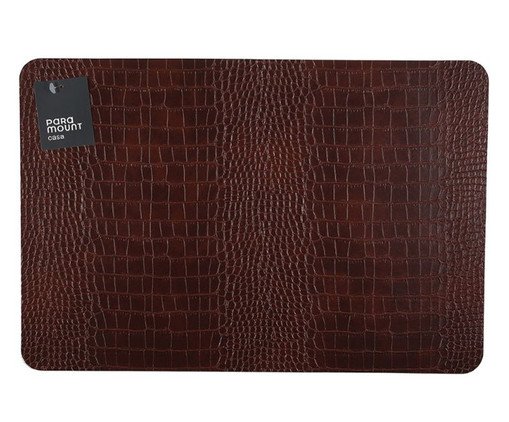 Lugar Americano Premium Croco Marrom, brown | WestwingNow