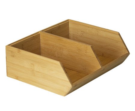 Organizador Empilhável Duplo de Bambu Gaster | Westwing