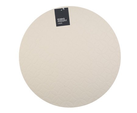 Lugar Americano Redondo Premium Mosaic White | Westwing