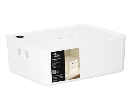 Organizador com Tampa Fly Branco | Westwing