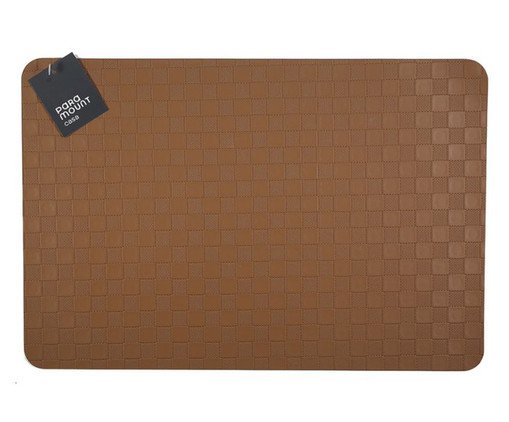 Lugar Americano Retangular Premium Cube Marrom, brown | WestwingNow