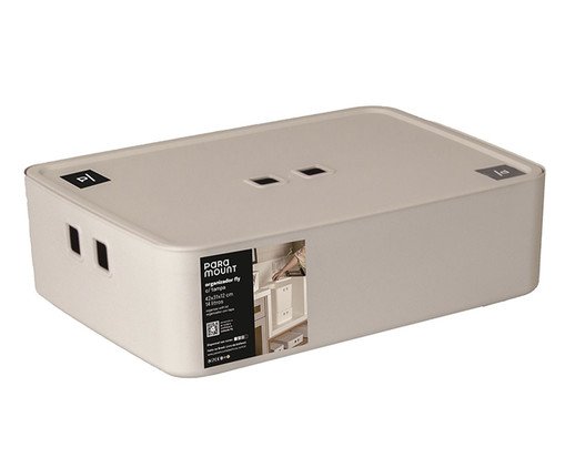 Organizador com Tampa Fly Creme, beige | WestwingNow