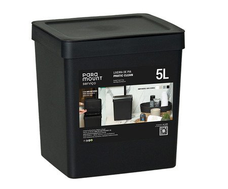 Lixeira de Pia Fly Preto | Westwing