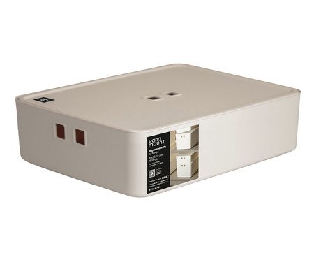 Organizador com Tampa Fly Creme | Westwing