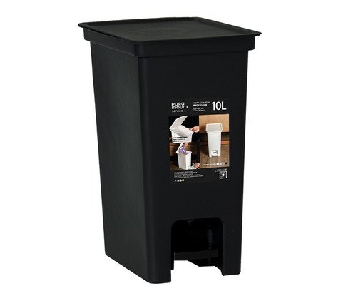 Lixeira com Pedal Fly Preto, black | WestwingNow