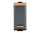 Lixeira Retangular com Pedal e Tampa de Bambu Soft Cinza, grey | WestwingNow