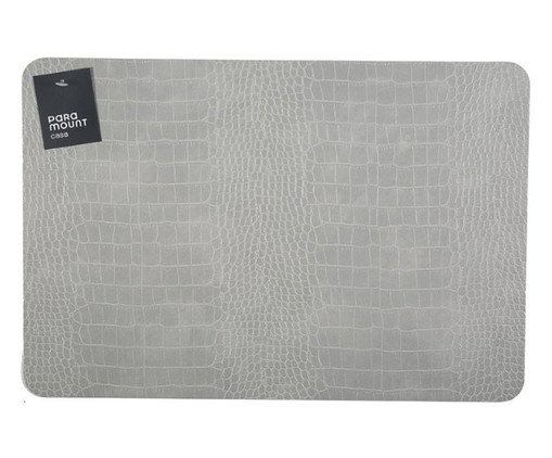 Lugar Americano Premium Croco Cinza, grey | WestwingNow