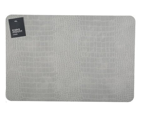 Lugar Americano Premium Croco Cinza | Westwing