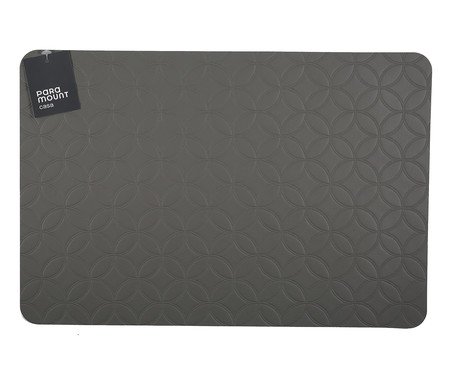 Lugar Americano Retangular Premium Mosaic Cinza | Westwing