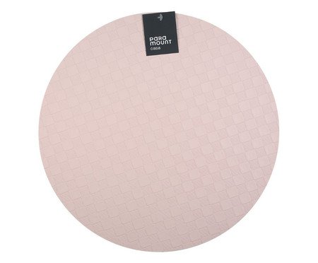 Lugar Americano Redondo Premium Cube Rose | Westwing