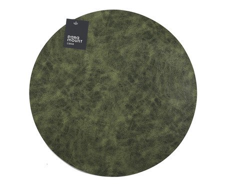 Lugar Americano Redondo Premium Tex Verde Esmeralda | Westwing