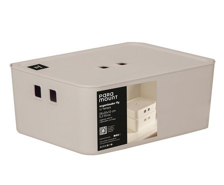 Organizador com Tampa Fly Creme | Westwing