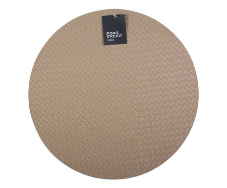 Lugar Americano Redondo Premium Trama Nude | Westwing