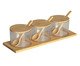 Jogo de Porta Condimentos de Bambu Hura, wood pattern | WestwingNow