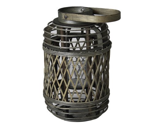 Lanterna Decorativa Troporte Marrom, grey | WestwingNow