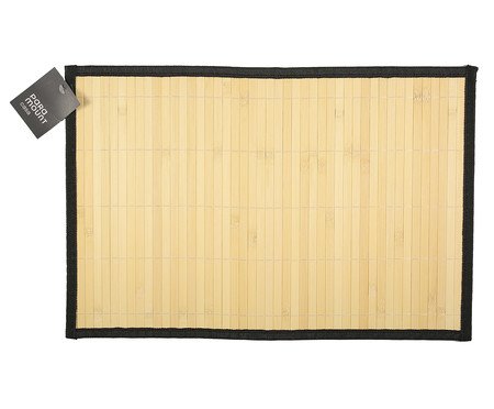 Lugar Americano Premium Bambu Carcin Preto | Westwing