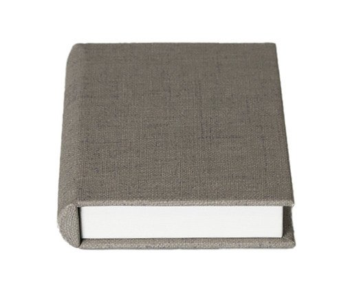 Livro-Caixa Decorativo Mokka Gelo, grey | WestwingNow