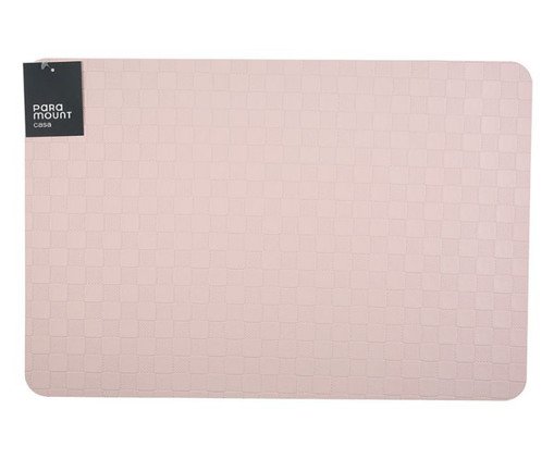 Lugar Americano Retangular Premium Cube Rose, Rose | WestwingNow