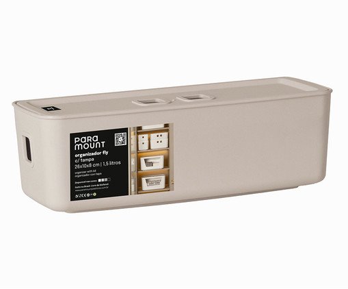Organizador com Tampa Fly Creme, beige | WestwingNow