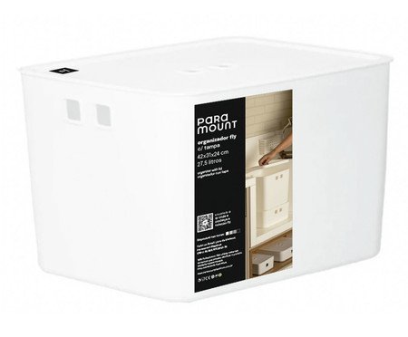 Organizador com Tampa Fly Branco | Westwing