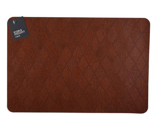 Lugar Americano Retangular Premium Diamond Marrom, brown | WestwingNow