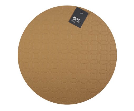 Lugar Americano Redondo Premium Mosaic Caramelo, beige | WestwingNow