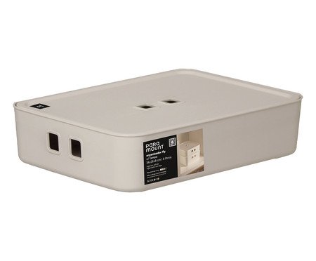 Organizador com Tampa Fly Creme | Westwing