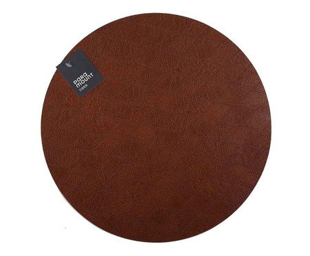 Lugar Americano Redondo Premium Diamond Marrom | Westwing