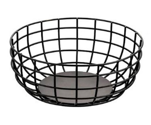 Centro de Mesa de Metal Dich Preto, black | WestwingNow
