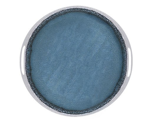 Bandeja de Melamina com Alça Fulva Azul, blue | WestwingNow