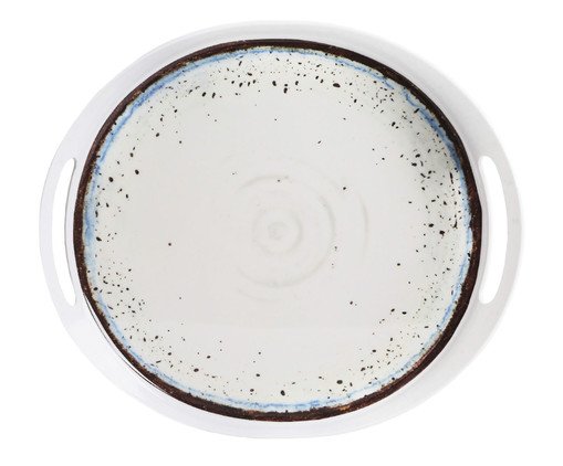 Bandeja de Melamina com Alça Cromia Branco, white | WestwingNow