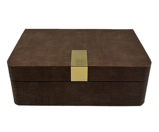 Caixa Decorativa Mephis Conhaque, brown | WestwingNow