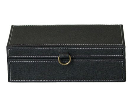 Caixa Decorativa Asáh Preto | Westwing