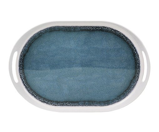 Bandeja de Melamina com Alça Sponsa Azul, blue | WestwingNow