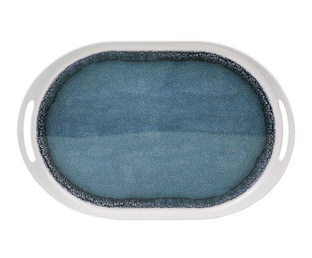 Bandeja de Melamina com Alça Sponsa Azul | Westwing