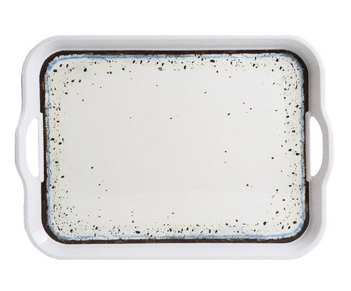 Bandeja de Melamina com Alça Aspin Branco, white | WestwingNow