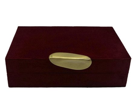 Caixa Decorativa Paletty Bordo | Westwing