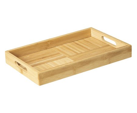 Bandeja de Bambu com Alça Ciflus Natural | Westwing