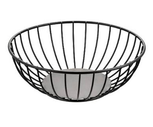 Centro de Mesa de Metal Rany Preto, black | WestwingNow