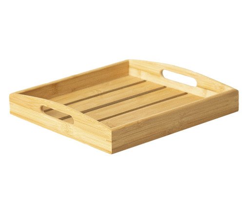 Bandeja de Bambu com Alça Styra Natural, Natural | WestwingNow