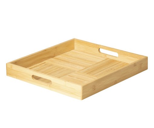 Bandeja de Bambu com Alça Ladona Natural, Natural | WestwingNow