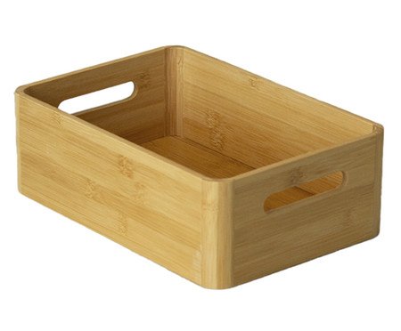 Caixa Organizadora de Bambu com Alça Puda III Natural | Westwing