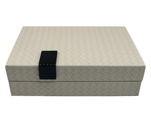 Caixa Decorativa Rajuba Marfim, grey | WestwingNow