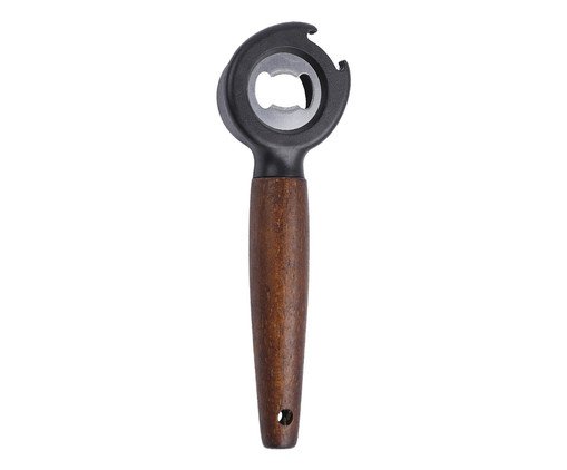 Abridor de Garrafa com Cabo de Madeira Preto, black | WestwingNow
