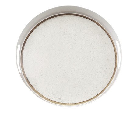Bandeja de Melamina com Alça Caliaes Creme | Westwing