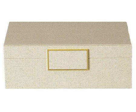 Caixa Decorativa Limax Areia | Westwing