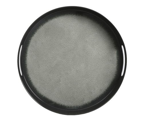 Bandeja em Melamina com Alça Nax Preto, black | WestwingNow