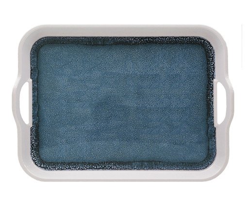 Bandeja de Melamina com Alça Droan Azul, blue | WestwingNow
