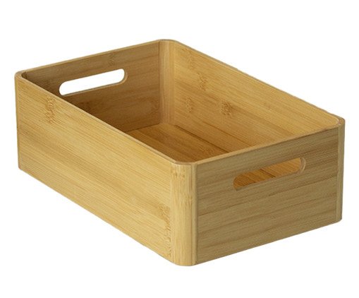 Caixa Organizadora de Bambu com Alça Puda Iv, Natural | WestwingNow