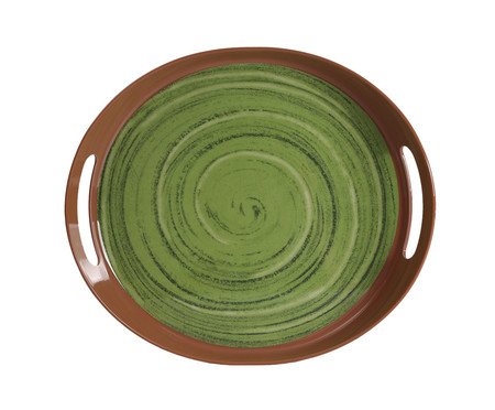 Bandeja de Melamina com Alça Plat Verde | Westwing